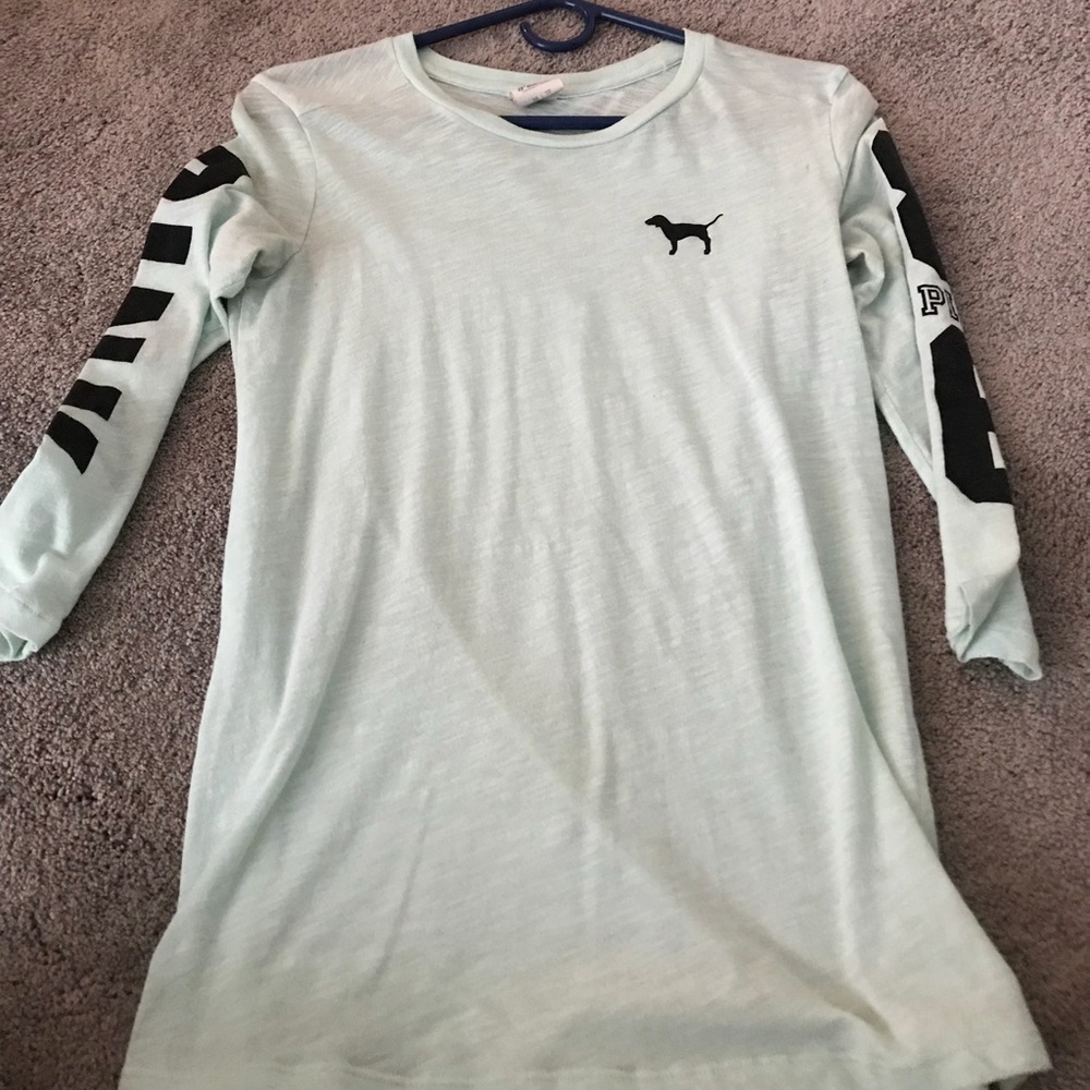 RARE Mint green VS pink mid sleeve shirt